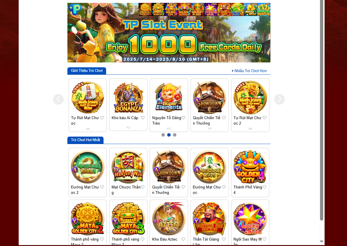 Tổng quan sảnh nổ hũ